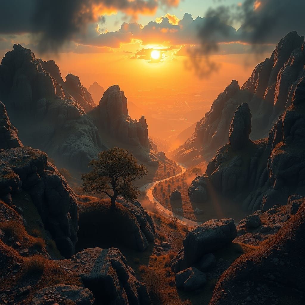 Breathtaking HDR World with Atmospheric Lighting