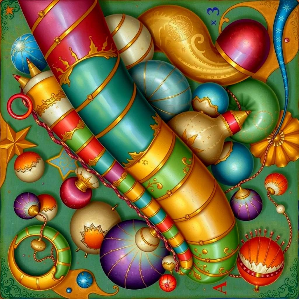 Intricate Geometric Curves and Spirals in Abstract Art