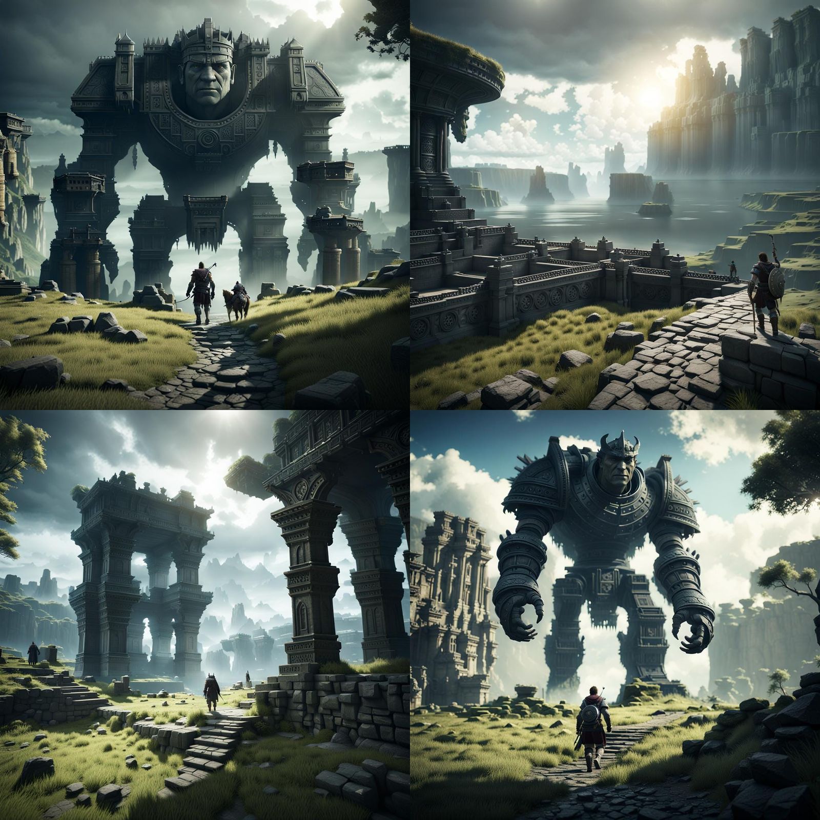 Epic Shadow of the Colossus Cinematic Scene