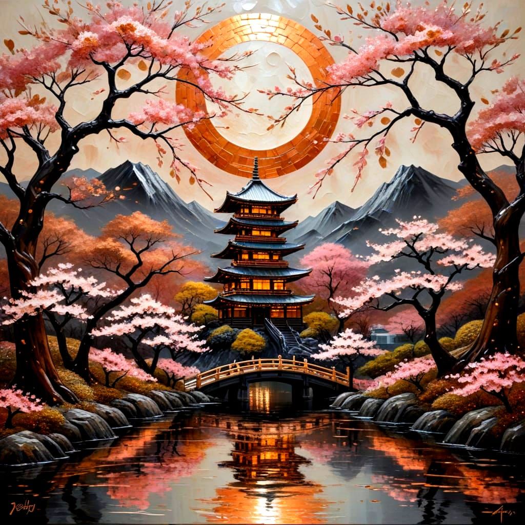 Pink Gold Moon