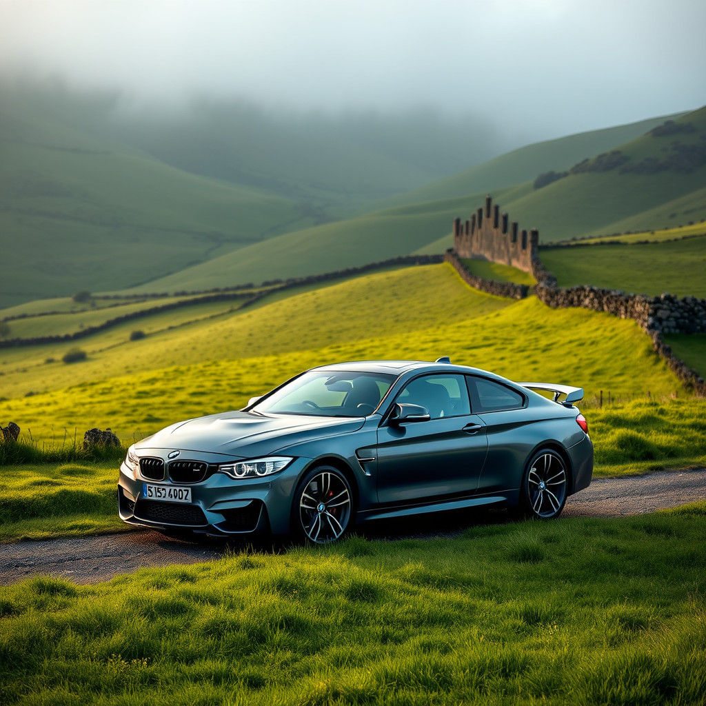 BMW M4 GTS in Emerald Irish Landscape