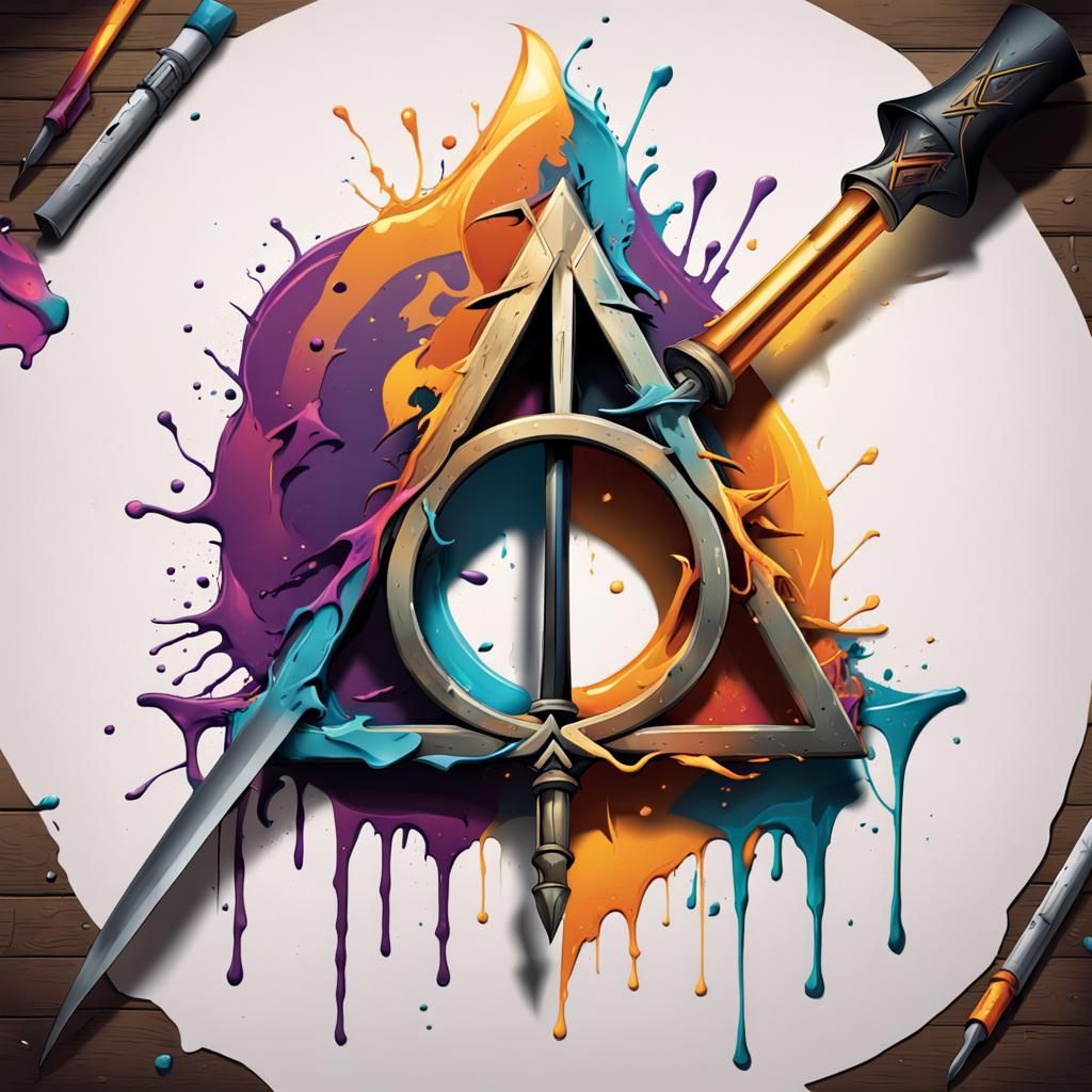deathly hallows symbol from harry potter