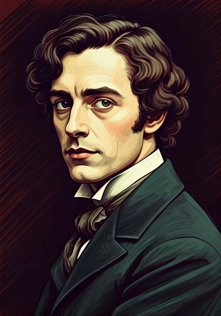 Warmth of a Bygone Era Digital Portrait