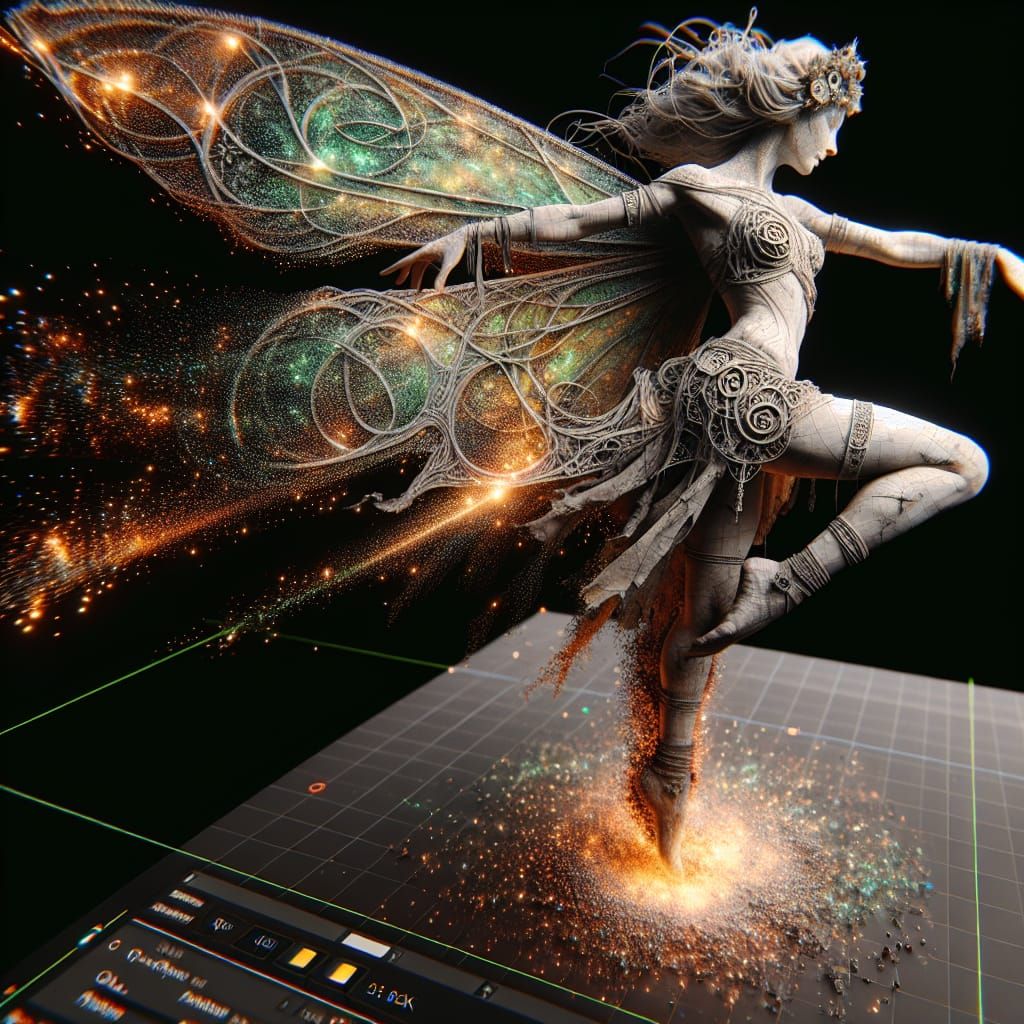Celtic Fairy in Hyper-Detailed 3D Digital Art