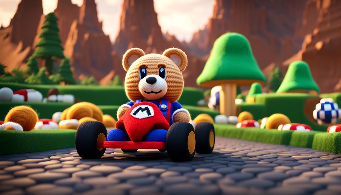 bear in super mario kart