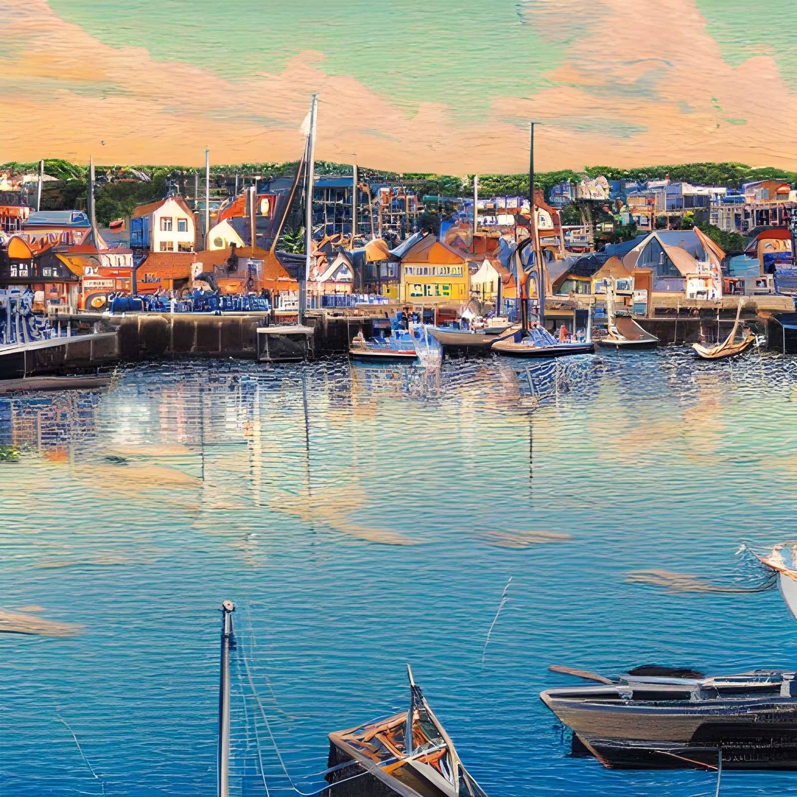 New England Fishing Town