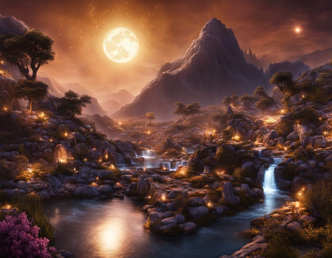 Unreal Nightscape Enriched with Vivid Details