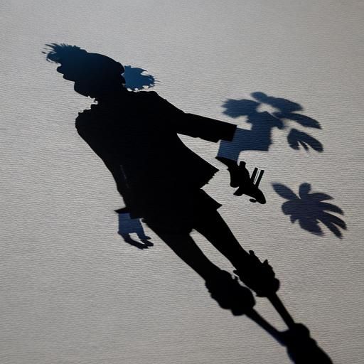 Striking Shadow Illustrations in High Contrast