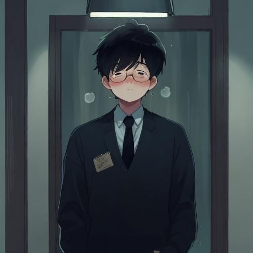 Sweet Manga Boy Ready to Kiss