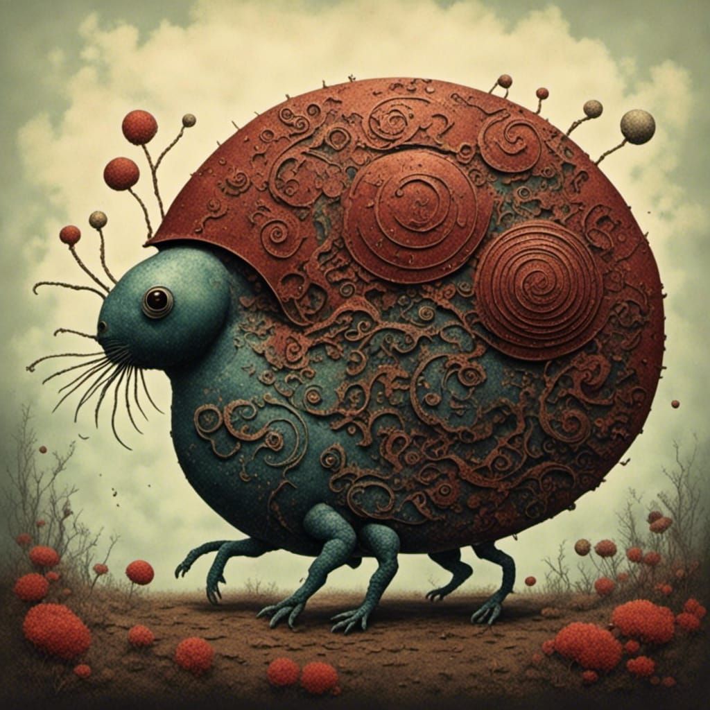 AI Generated Corroded Organic Structures with LoRA