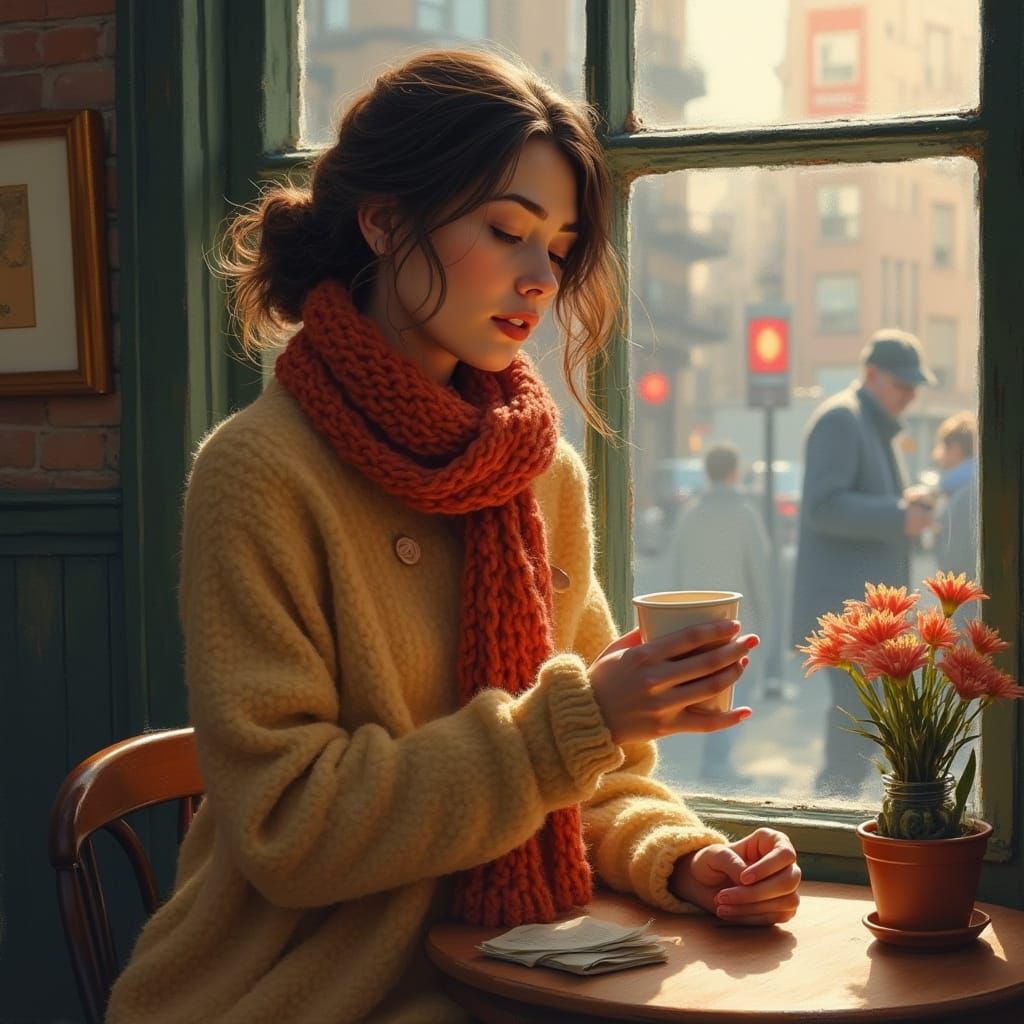 Cozy Morning Coffee in Manhattan