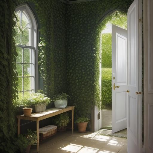 Radiant Sun Illuminates a Golden Garden