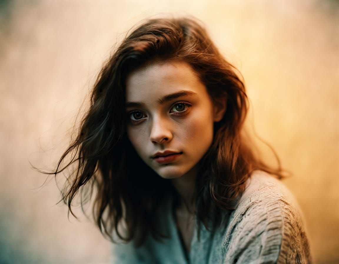 Vintage Style Portrait with Ambient Lighting