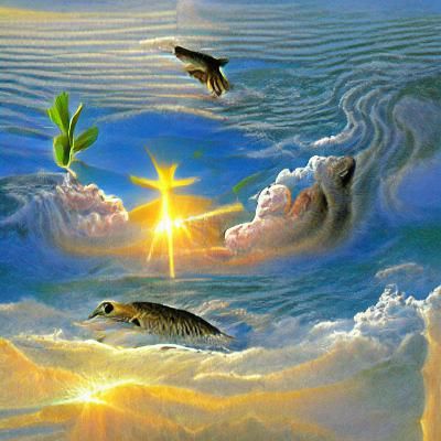 Genesis: God Creates Light, Land, and Sky