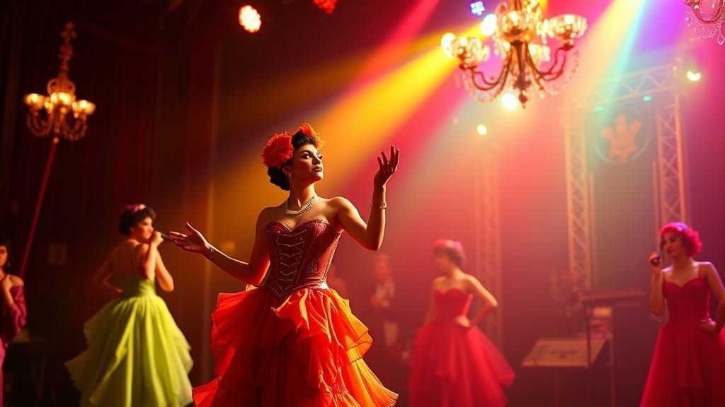 Flashy Jugendstil Cabaret Performance