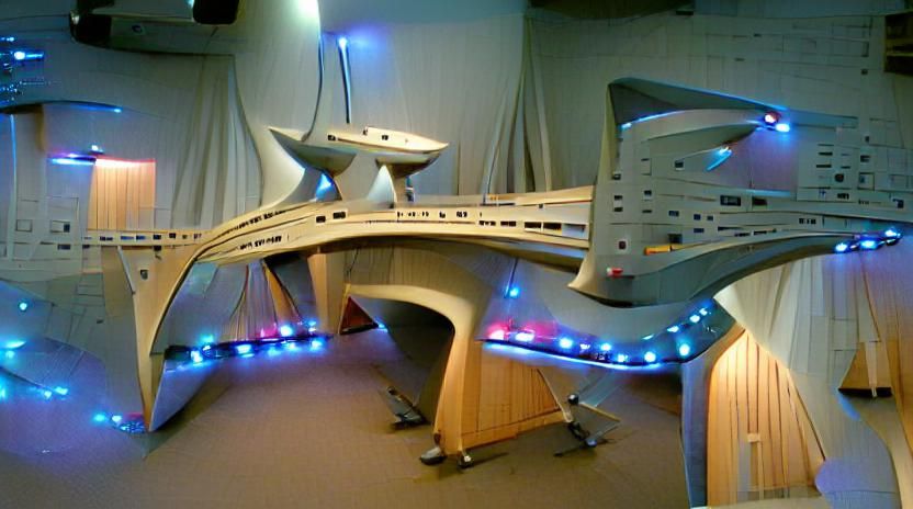 Detailed Starship Bridge Interior