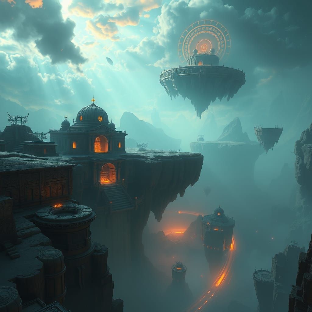 Epic Fantasy Temple Concept Art