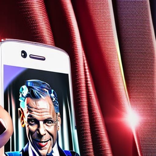 Frank Sinatra Selfie in Photo Style