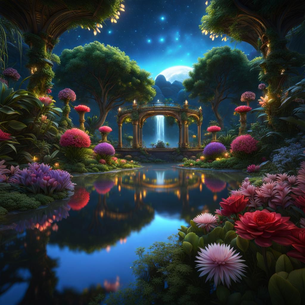Garden of Eden: Fantasy Concept Art in 8K