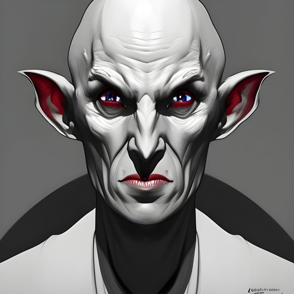 Hyperdetailed Portrait of Nosferatu in Digital Art Style