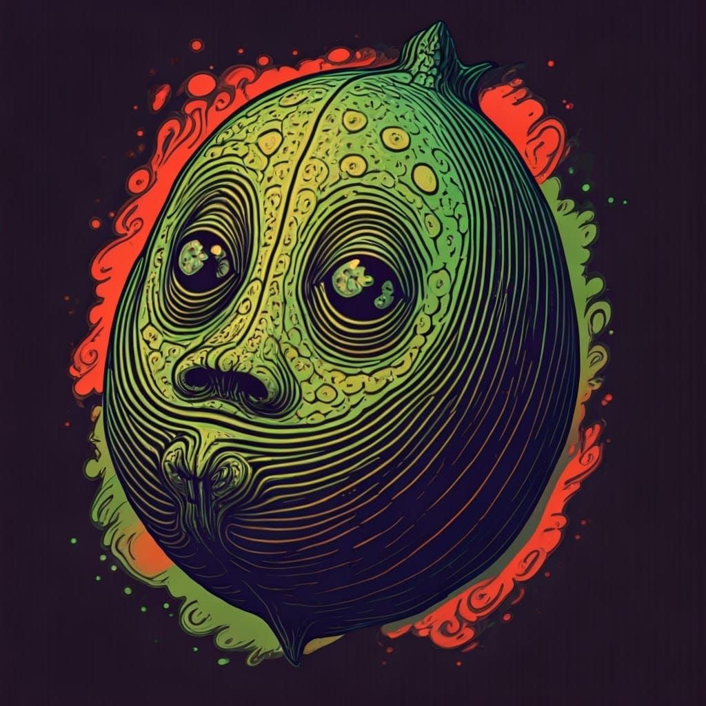 Psychedelic Pea Pod in Liquid Quadrophenia Style