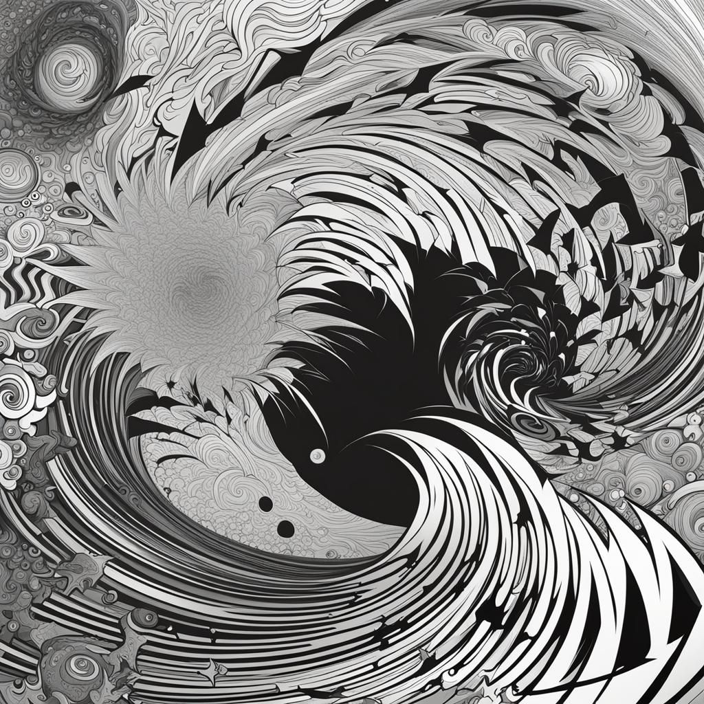 Naruto vs Sasuke: Abstract Vector Fractal Battle