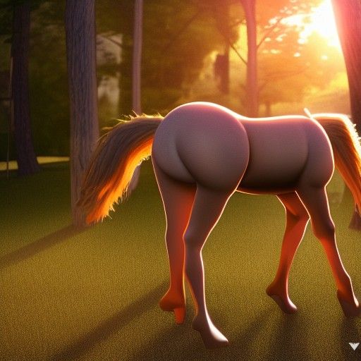 Hyperdetailed Centaur Woman in Golden Hour Lighting