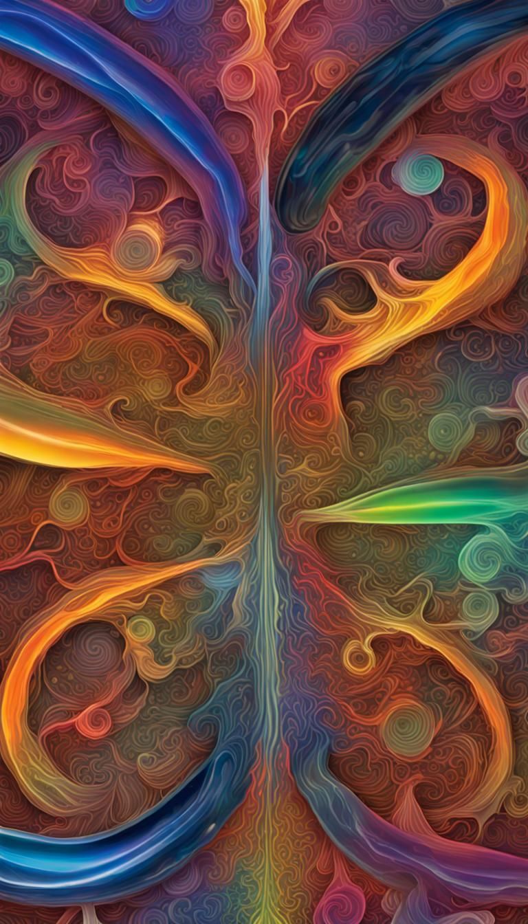 Mechanistic vs Organic Fractal Geometry in Digital Art