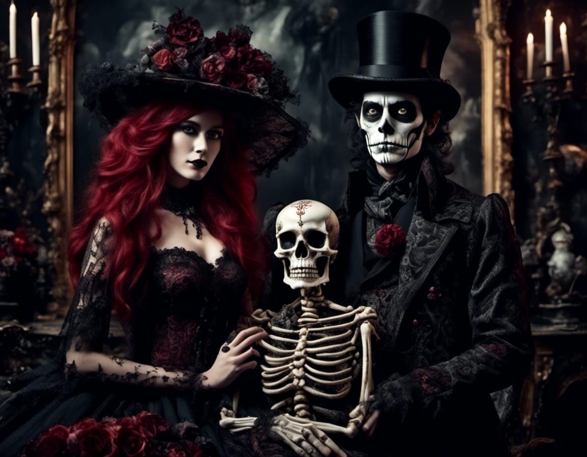 Gothic Victorian Family