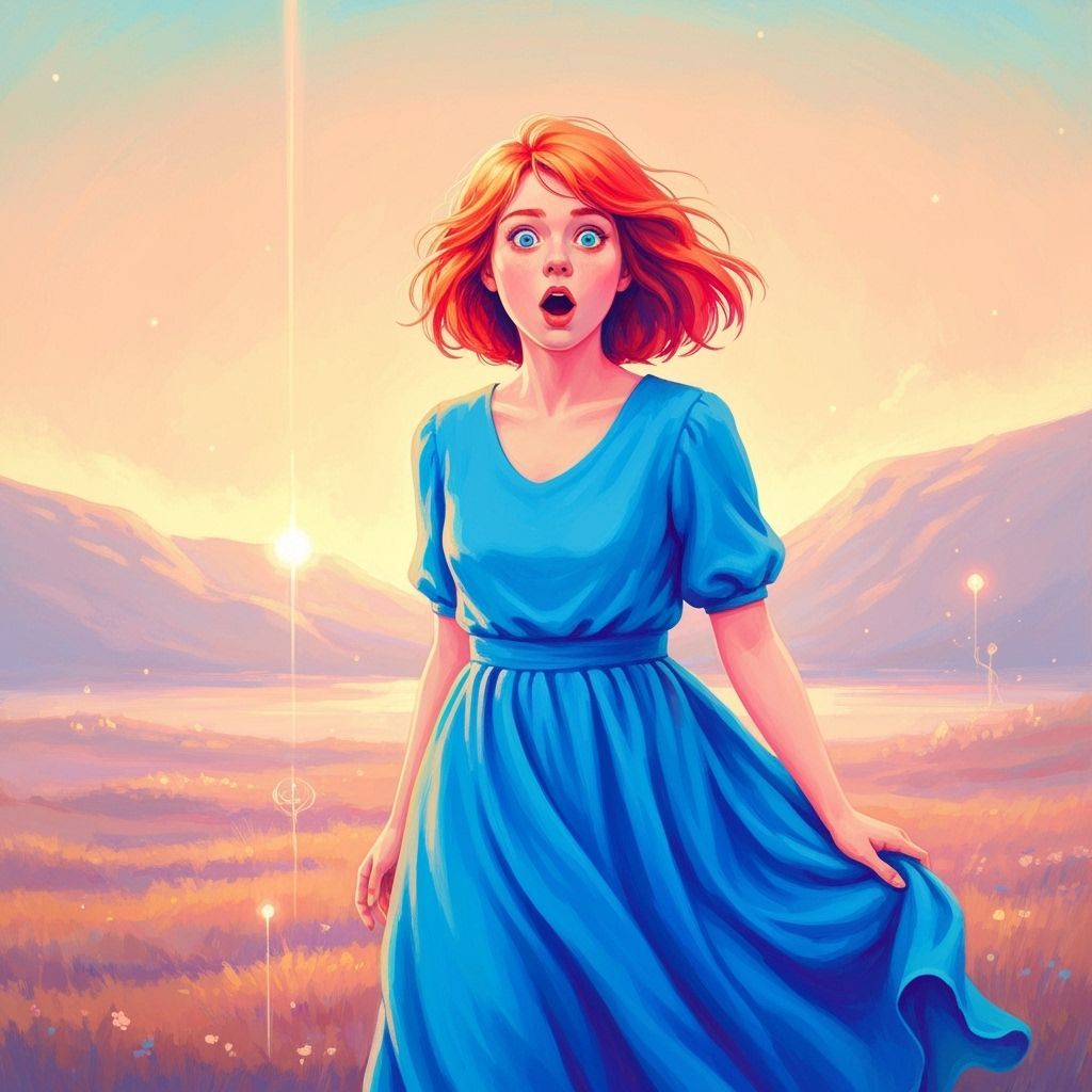 Create an  image  of surprise