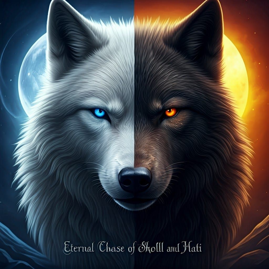 Eternal Chase of Skoll and Hati