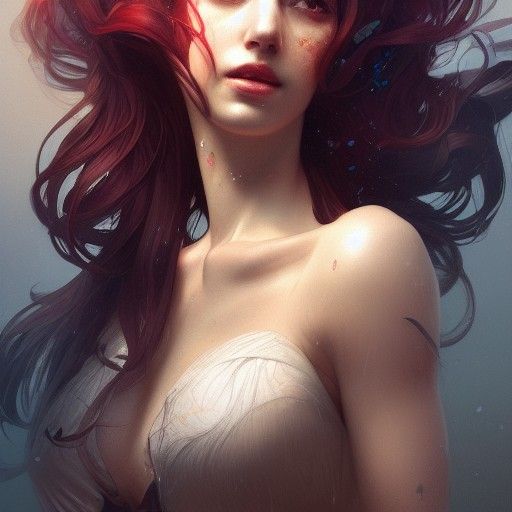 Hyperrealistic Portrait in Art Nouveau Style