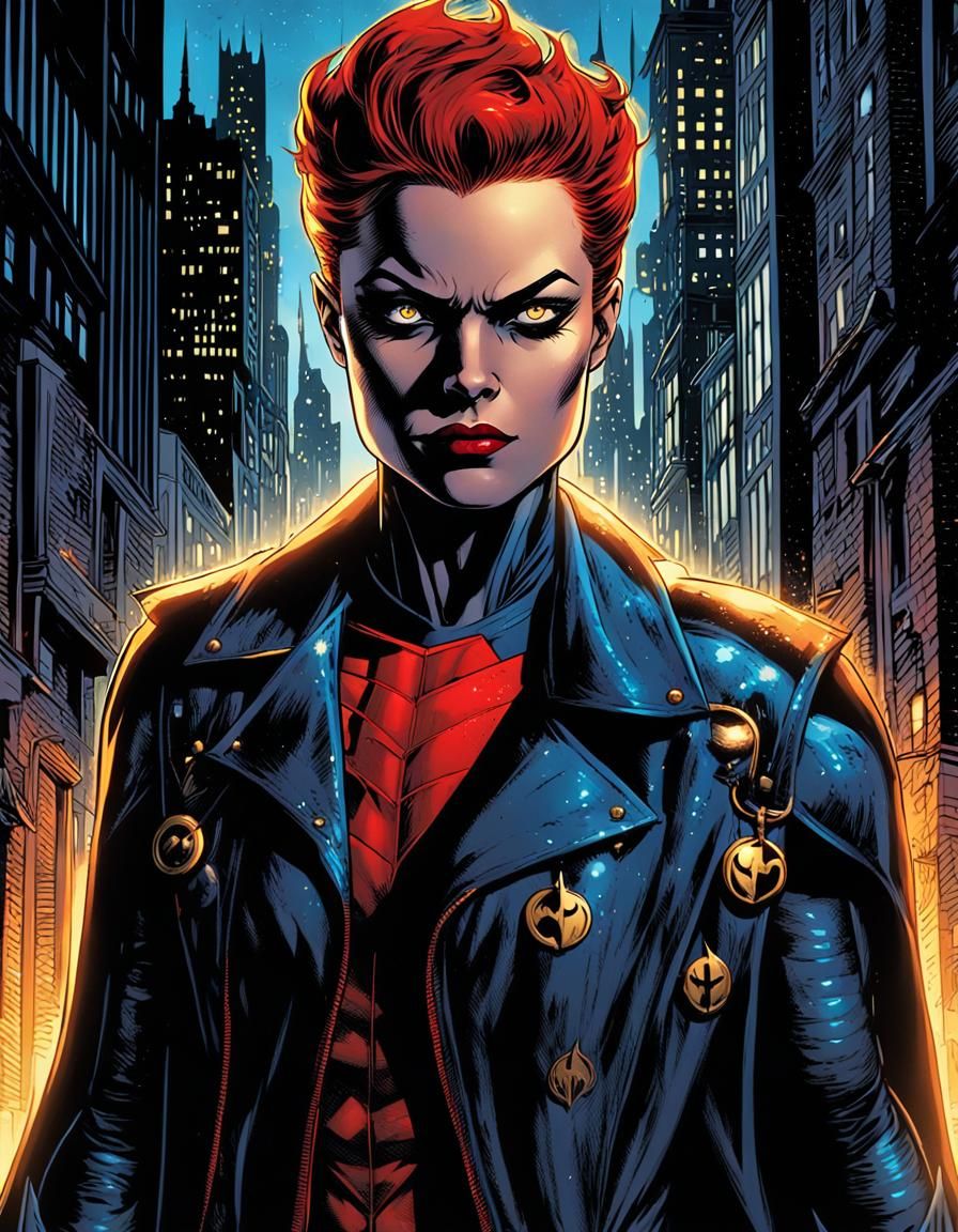 Batwoman in Gotham: Comic Book Art Style
