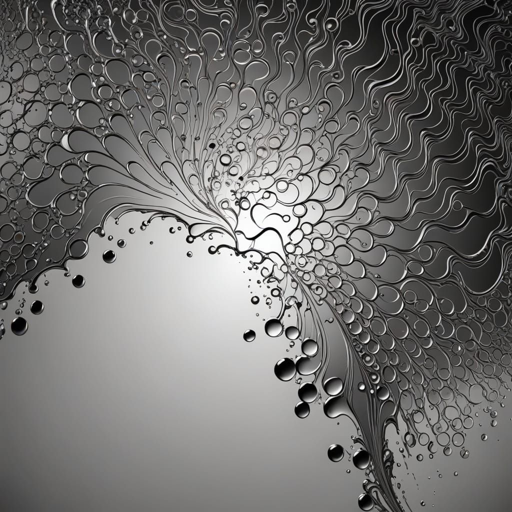 Abstract Chrome Mirror Ripples in Quantum Turbulence