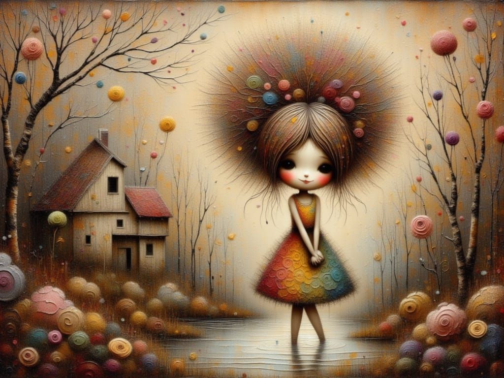 Ethereal Fantasy World in Whimsical Mist