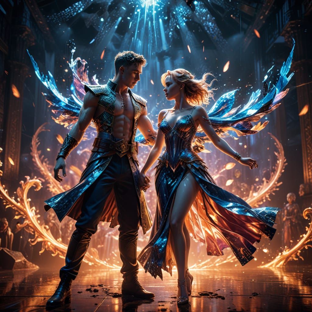 Kylie Minogue & Olly Alexander in 3D Anime Style