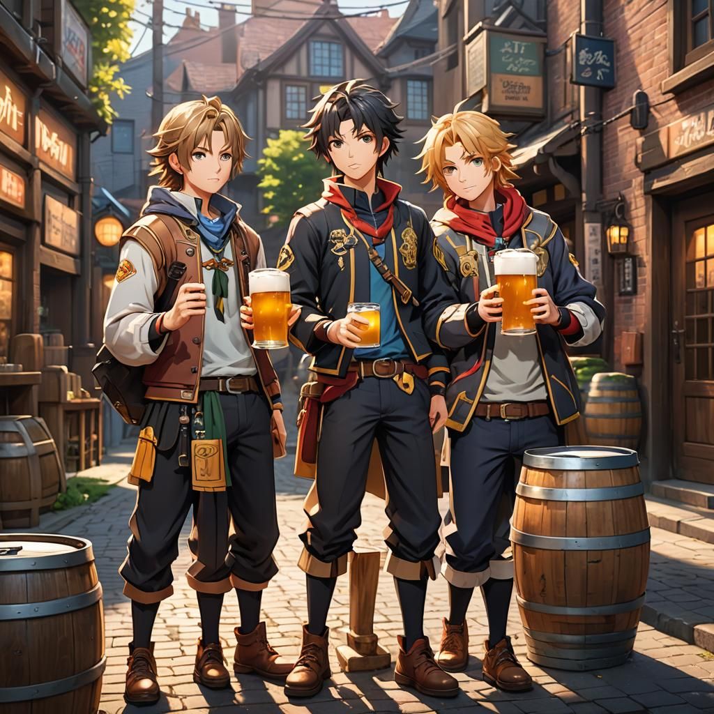 Nikulin, Viycin, and Morgunov: 3D Anime Art