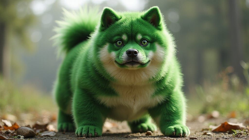 Incredible Bork: Shiba Inu and Hulk Fusion