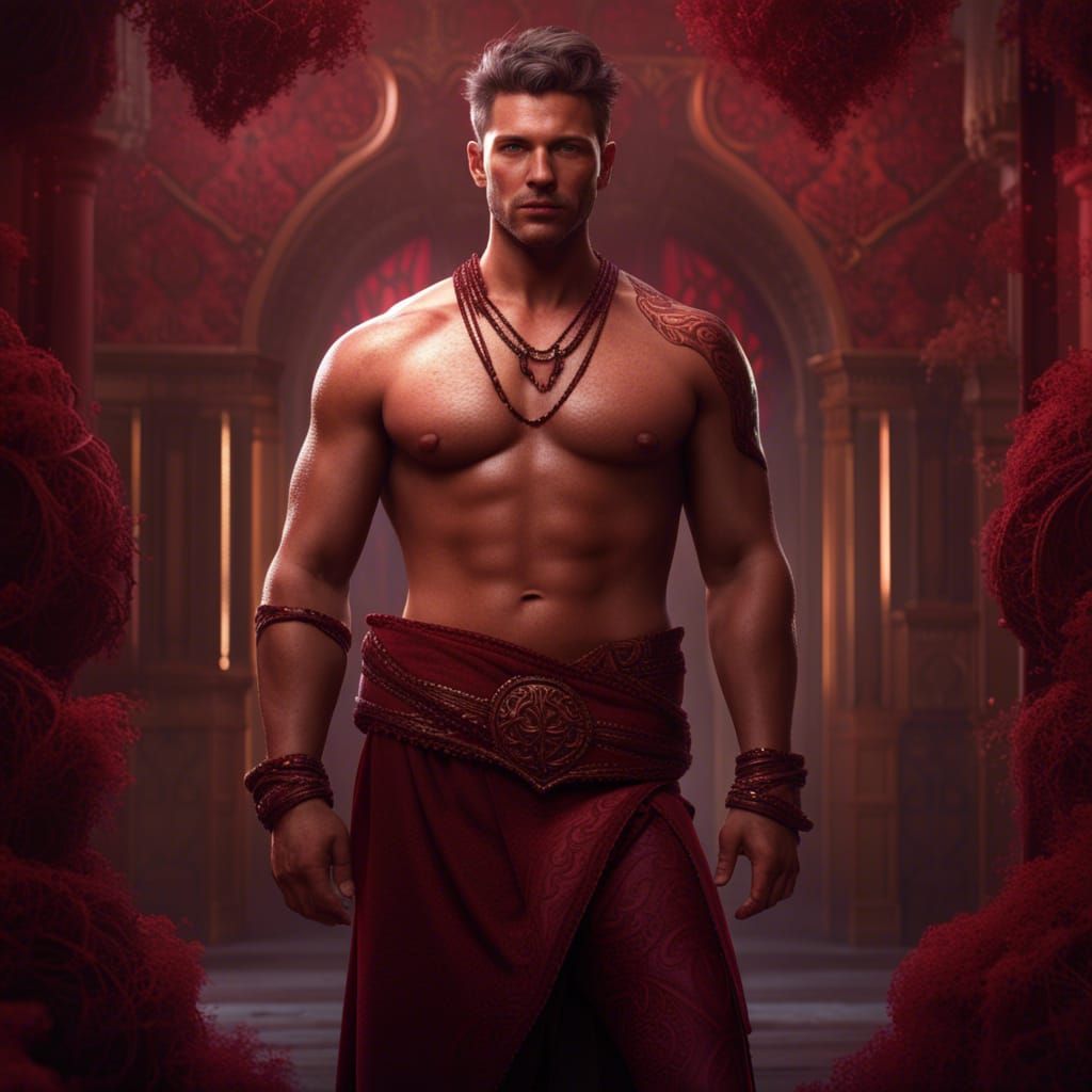 Maroon Personified: A Fantasy Concept Art