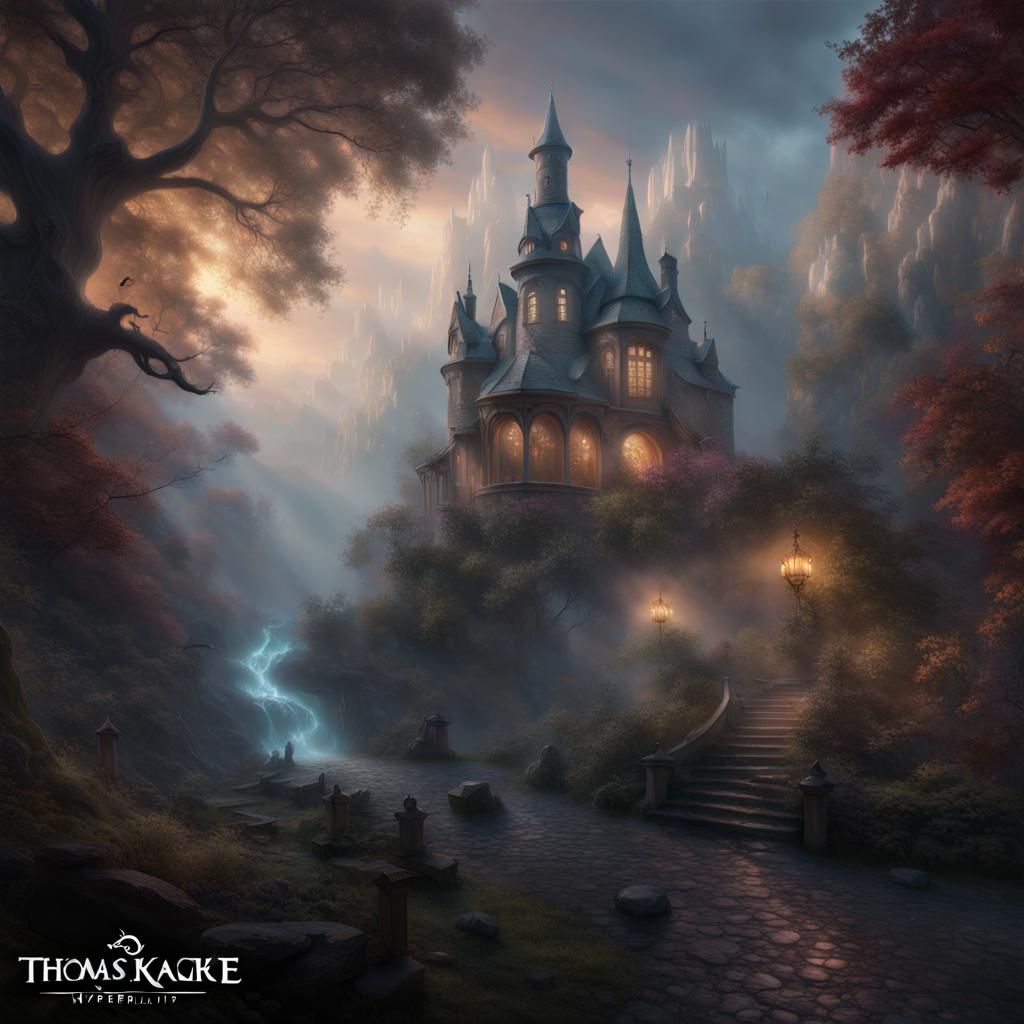 Ethereal Demon in a Dark Fantasy Matte Painting