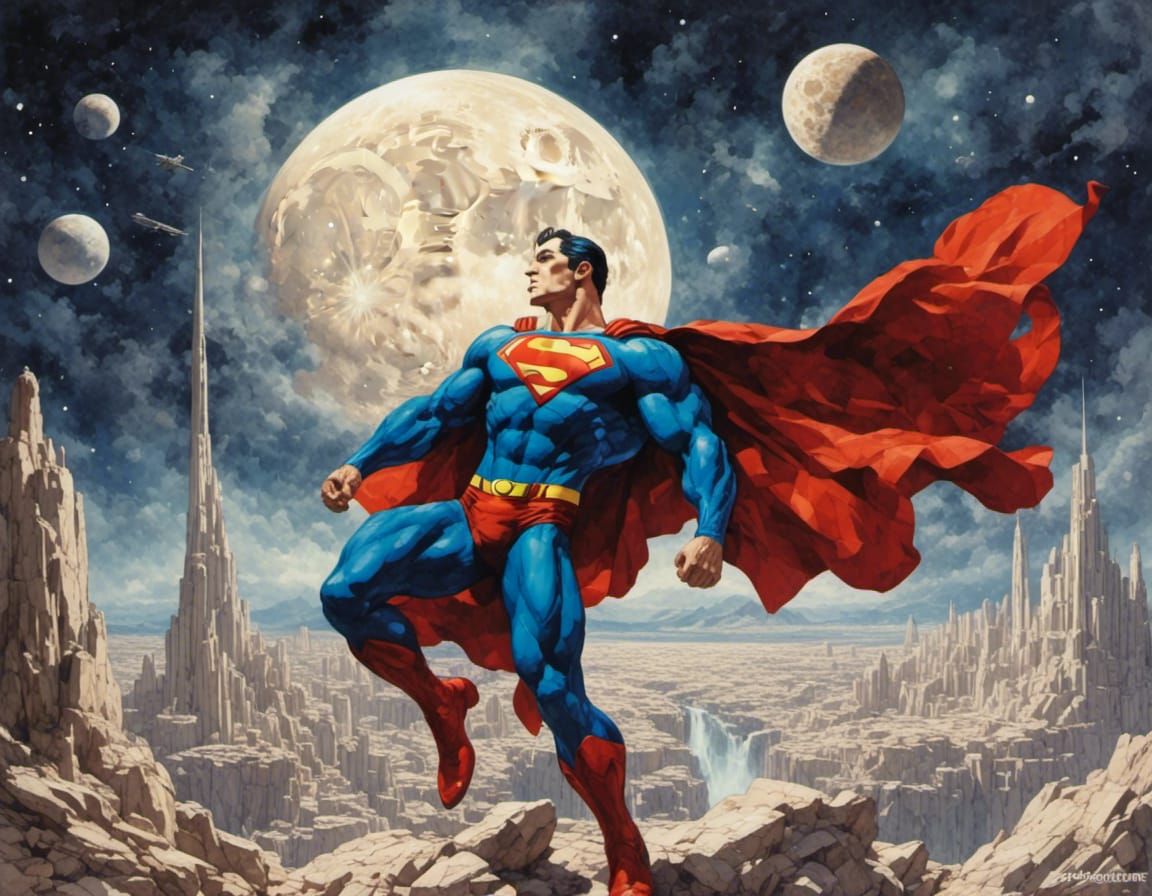 Superman on the Moon