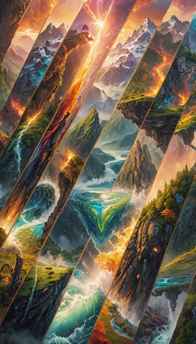 Hyperrealistic Landscapes Splash Art in 8k