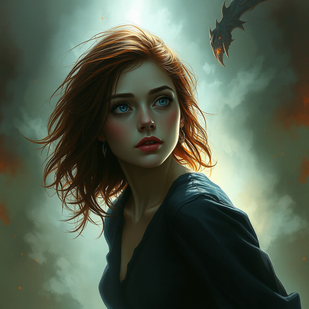 Dream Confrontation: Woman Faces Inner Monster