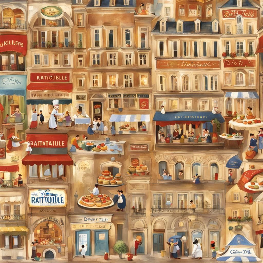 Ratatouille 2: Food Tour - Disney Film Poster