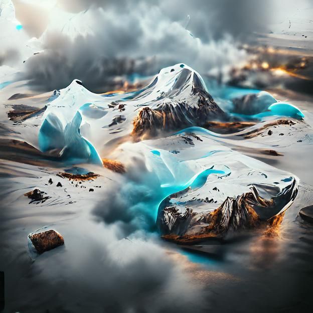 Melting glacier