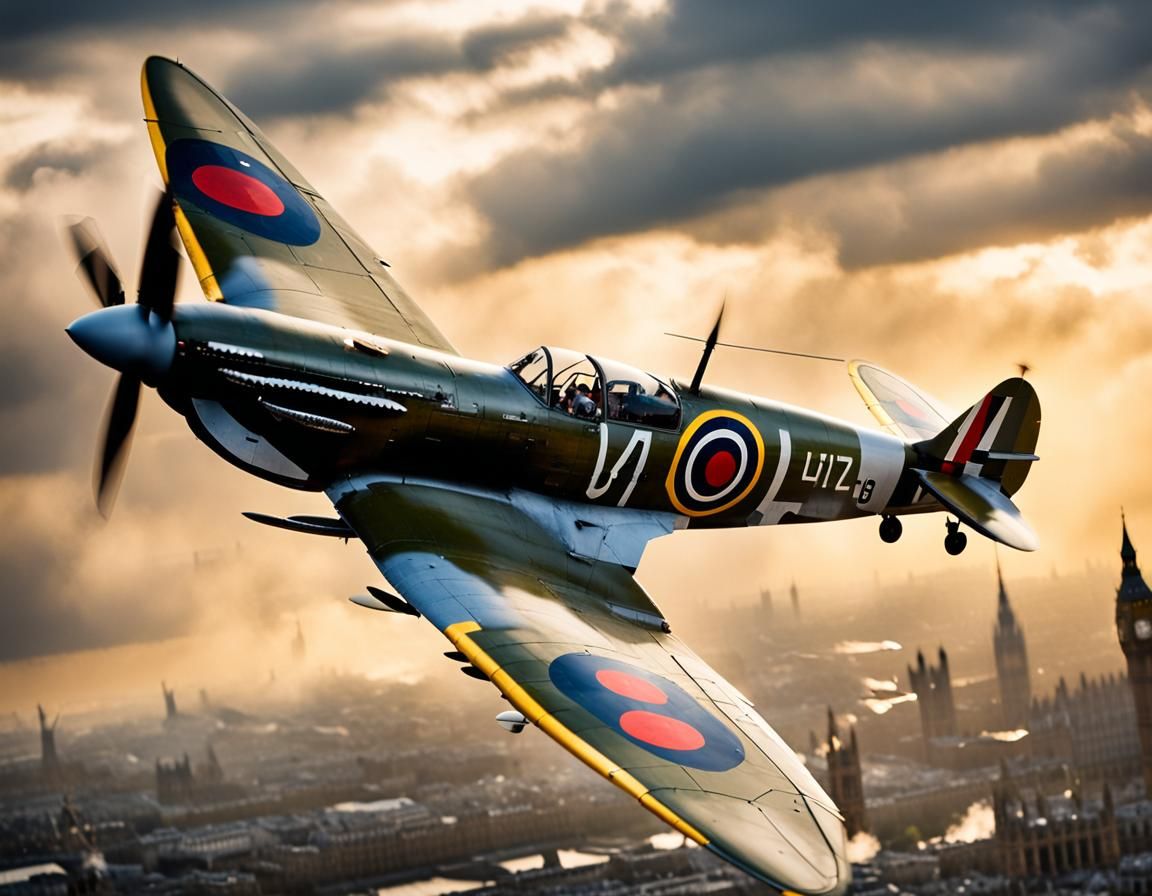 Spitfire in Battle of Britain: Sharp Focus Photography