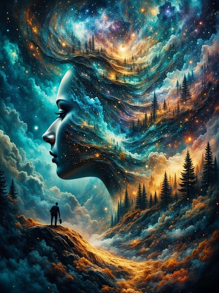 Magical Creatures in a Surreal Dreamscape