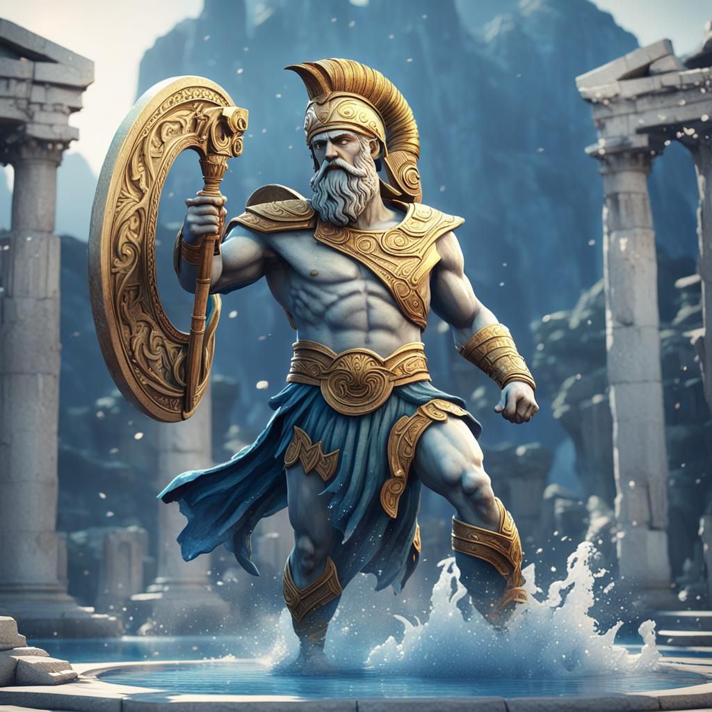 Modern Greek Mythology Reimagined: 3D Game Art
