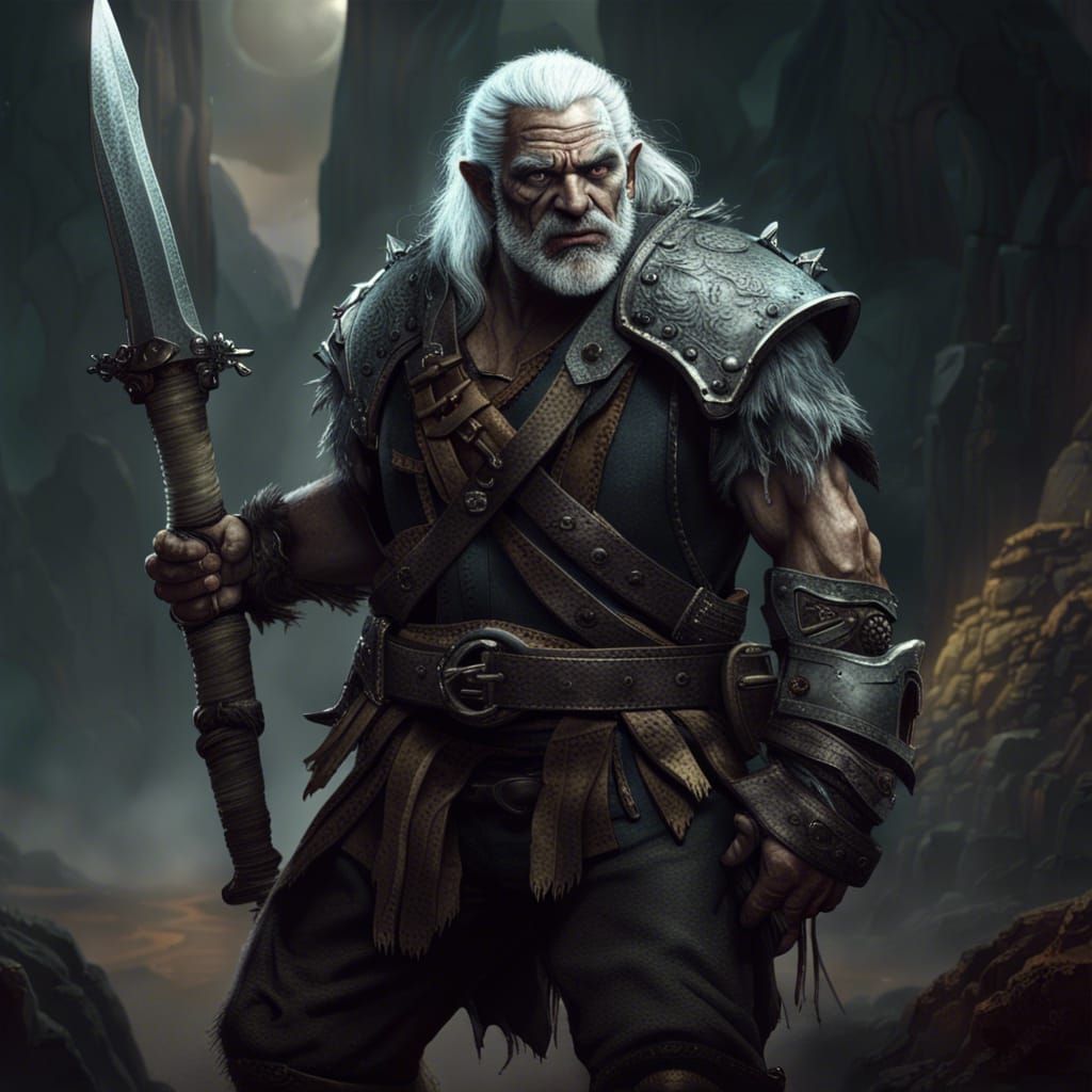 Orc Bounty Hunter Concept Art in 8K Resolution