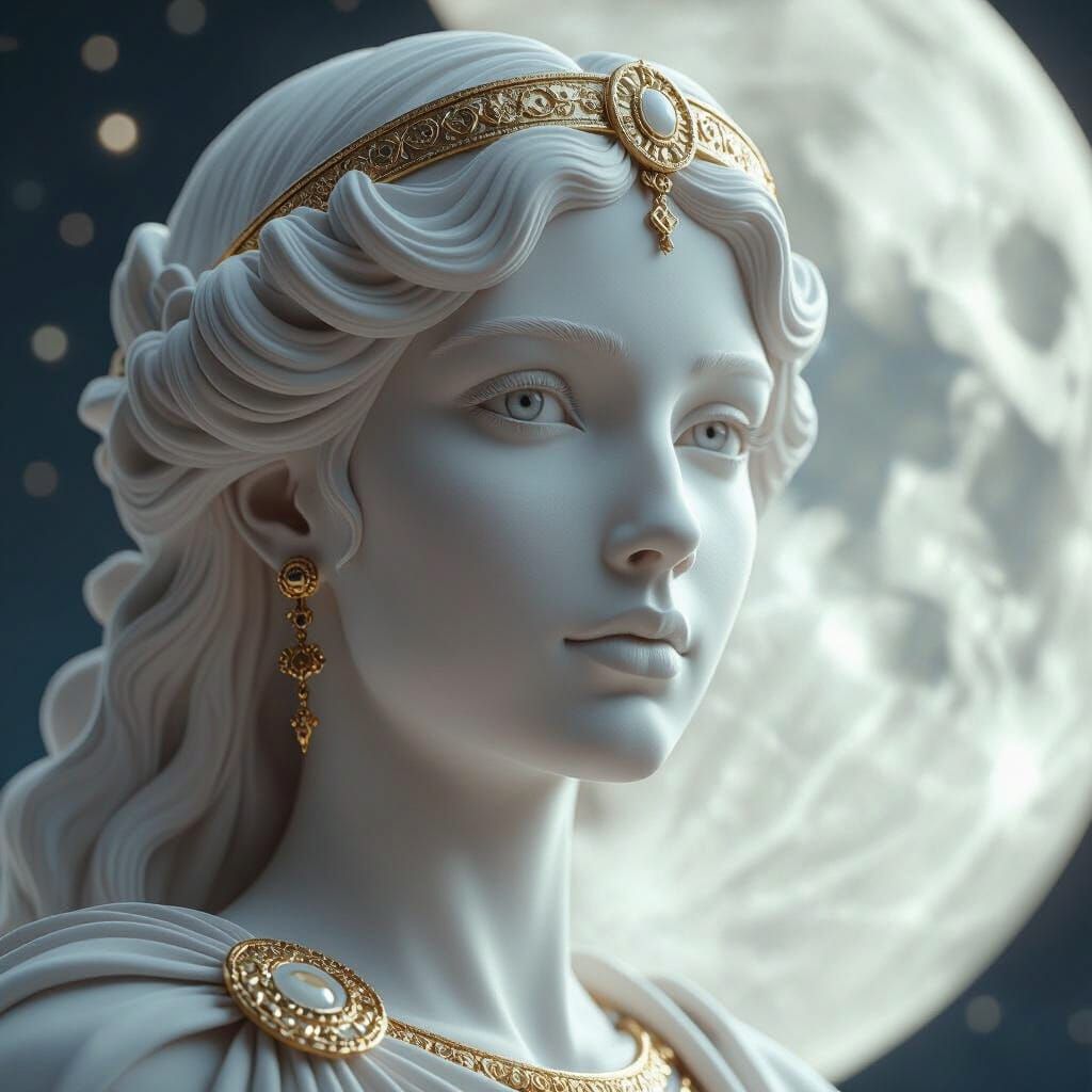 Glamorous Luna, Roman Goddess of the Moon